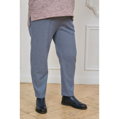 Female trousers, size 62, blue color-2