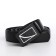 Male belt, width 3.5 cm, buckle machine, black color