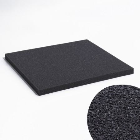 Rectangular sponge, sheet 50 x 50 x 3 cm, gray