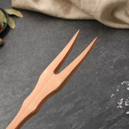 Wooden fork, 45 cm, beech array-5