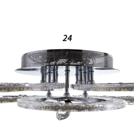 Causteen with PDU 1840/8SL LED 160W 3000-6000k Dimmer silver 53x53x10 cm Bayerlux-6