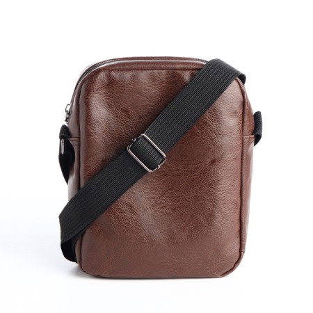 Male bag with lightning, brown color-3