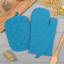 Set of kitchen Ethel, col. Blue: mittens-seging 18x26 cm, take 18x21 cm