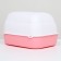 Domik toilet 43 x 32 x 28 cm, white-pink