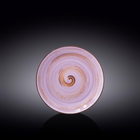 The plate round Wilmax England Spiral, D = 18 cm, lavender color
