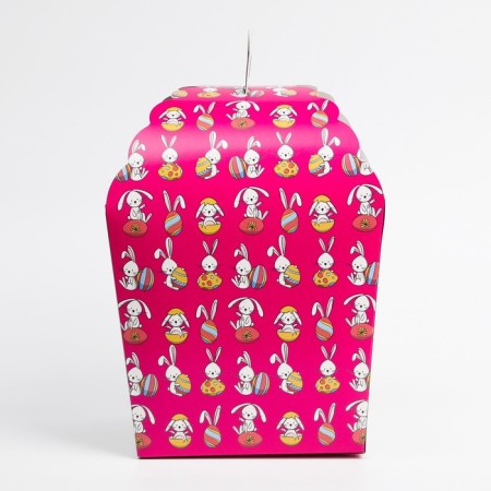 Easter box "Rabbits", 17 x 17 x 26 cm-1
