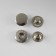 Installation button, alpha (S-shaped), d = 15 mm, nickel color