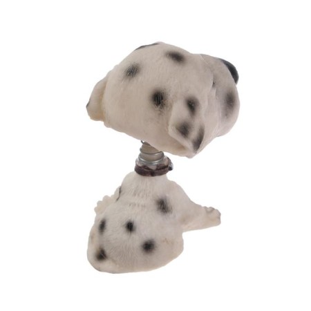 Dog on a car panel shocking his head, Dalmatian-5