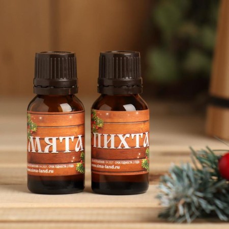 Set: 2 aromatic fir and mint "Happiness and Health!"-1