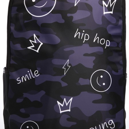 School backpack with a pen-hop, 42x28x13 cm, black color-4
