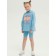 Sweatshirt for girls, height 98 cm, blue color