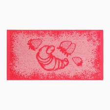 A towel 30x55 cm Kruasan, pink, 420 g/m, Makra, HL100%