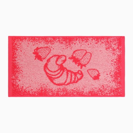 A towel 30x55 cm Kruasan, pink, 420 g/m, Makra, HL100%