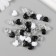 Plastic beads "Heart. Black, white, transparent" set of 20 g 1.2x0.9x0.8 cm