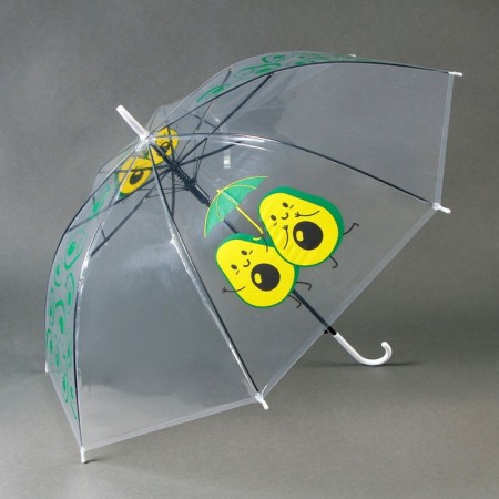 Children's umbrella "avocado" semi -automatic transparent, d = 90cm-2