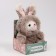 Soft toy "Bunny", color gray color