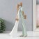 Polystone souvenir "In love. Kiss" white-green 15.5x6x29.5 cm
