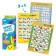 A set of teaching posters “Learning syllables, English alphabet, funny animals, Russian alphabet”