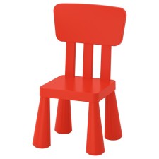 Children's chair mammute, for home and street, Krasny