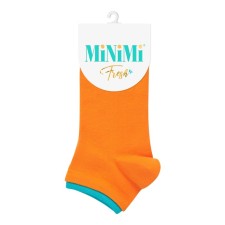 Women's socks Mini Fresh with a double elastic band, size 35-38, Orange color