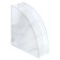Organizer-stand table, DEVENTE. Fan, 155 x 176 x 68 mm, plastic, white