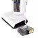 Vacuum cleaner 2 in 1 KT-5157-3, vertical, steam, 1000 watts, 1.2 l, heating 30 seconds, white and blue