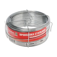 Steel wire, construction battalion, 1.3mm white zinc 50 m