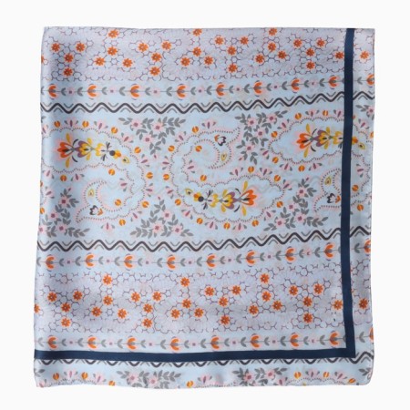 Women's scarf minku rr 70*70 cm, col. blue-2