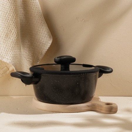 Aluminum pan with anti -stick coating SL Home, D = 20 cm, h = 8.8 cm, induction, black color-2