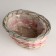 Kashpo wicker oval, 23x15xh12cm, natural/pink