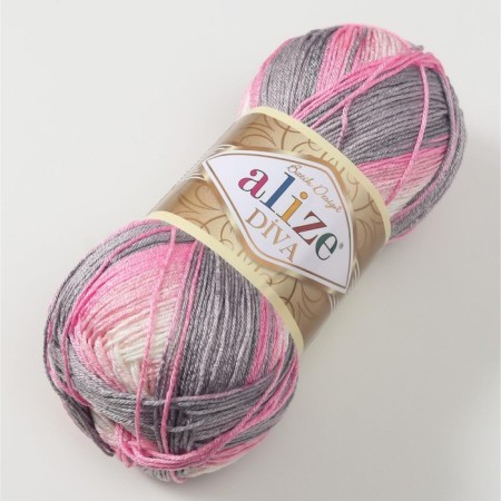 Yarn "Diva Batik" 100% microfiber 350m/100g (3245)-1