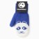 Double children's "Bear" mittens, blue color, river 16