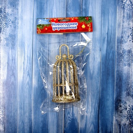 Jewelry decoration "Glitter" 12.5x6.5 cm, gold-2