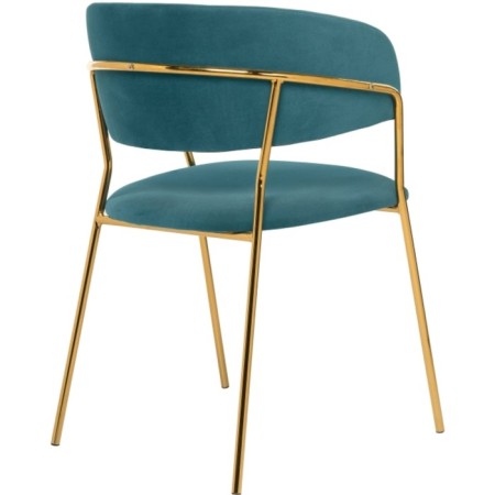 CHARTAL SHAMELIA CHAMELIA Metal/velor, gold/green 57x55x80 cm-3