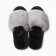 Women's slippers with an open nose size 41-42, the color is gray