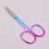 Scissors manicure, bent, wide, 8.8 cm, chameleon color
