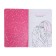 Notebook for girls 130 x 210 mm, 56 sheets in the Blueberry line, covered cardboard, Soft-Touch lamination, selective UV-lace