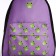 School backpack children for a girl "Frogs", waist bag, purple color