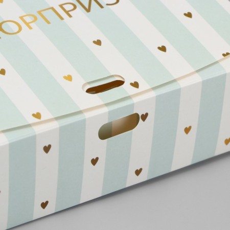 Gift folding box, packaging, “surprise”, 20 x 18 x 5 cm, without tape-2