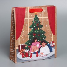 Craft vertical “Cosiness in the house”, M 26 x 30 x 9 cm, New Year