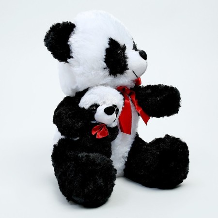 Soft toy "Panda with the baby"-1