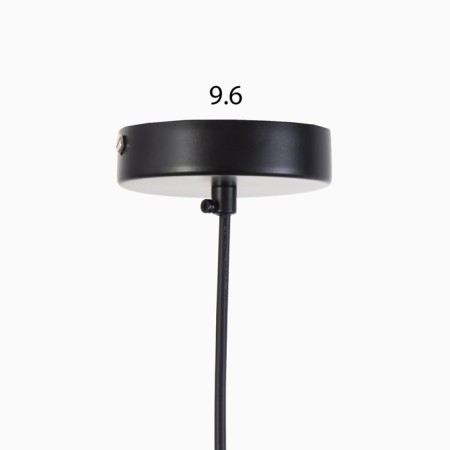 Chandelier "glass" 1x60W E27 black-5