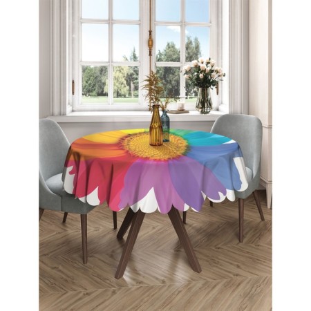 The tablecloth "Rainbow flower", round, Saten, d = 150 cm-2