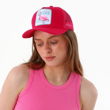 Women's cap "Flamingo", Fuchsia color, rr 56-9
