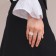Ring of pearls "Tenderness", white color