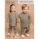 Knitted children's Knitted Amarobaby Noodles, height 74 cm, brown color