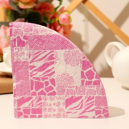 NEW Line Decor napkin "Exotic Pink Gold", Figure, 12 pcs