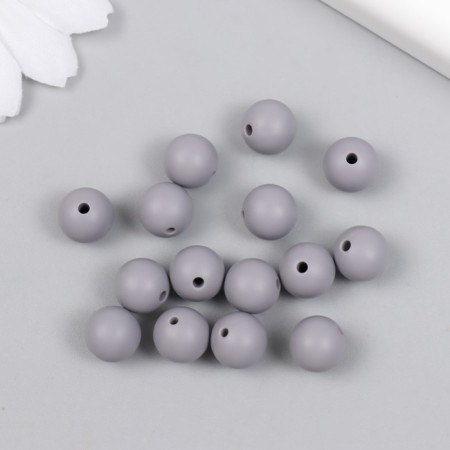 Busina silicone "Round" light gray d = 0.9 cm-1