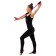 Bulavs for rhythmic gymnastics inserted Grace Dance, 41 cm, black/pink color