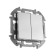 Two -clavy Legrand Inspiria, 10 AX, 250 V, aluminum switch